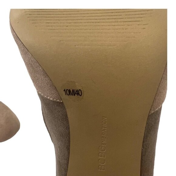 BCBGeneration Womens Size 10 Gray Pink Leissa Faux Suede Heels - Picture 7 of 7